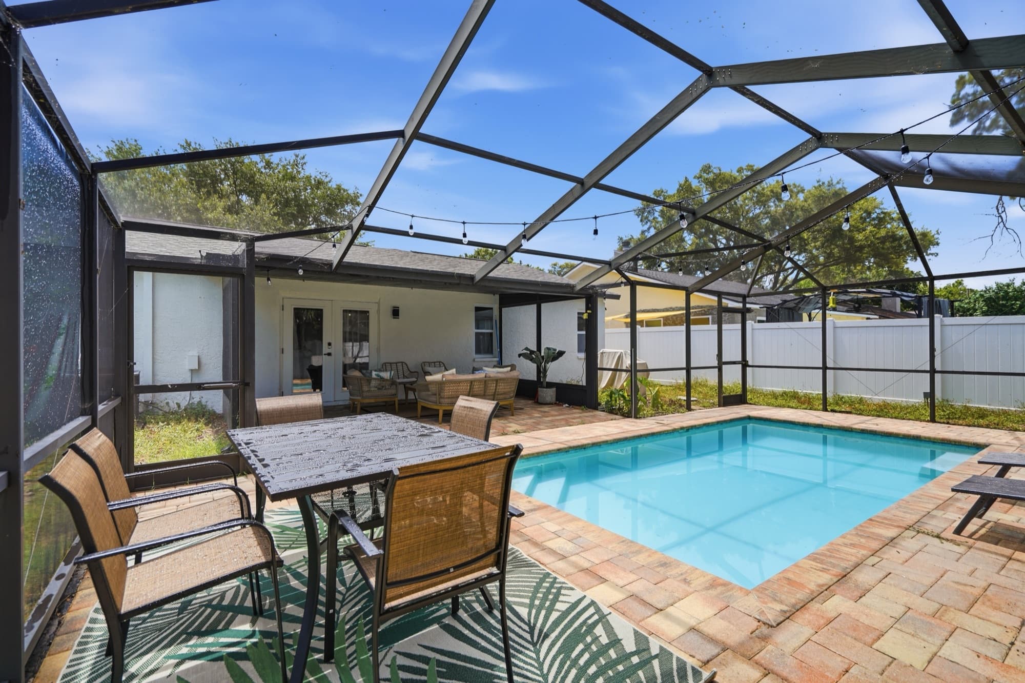 Coopietown pool and backyard