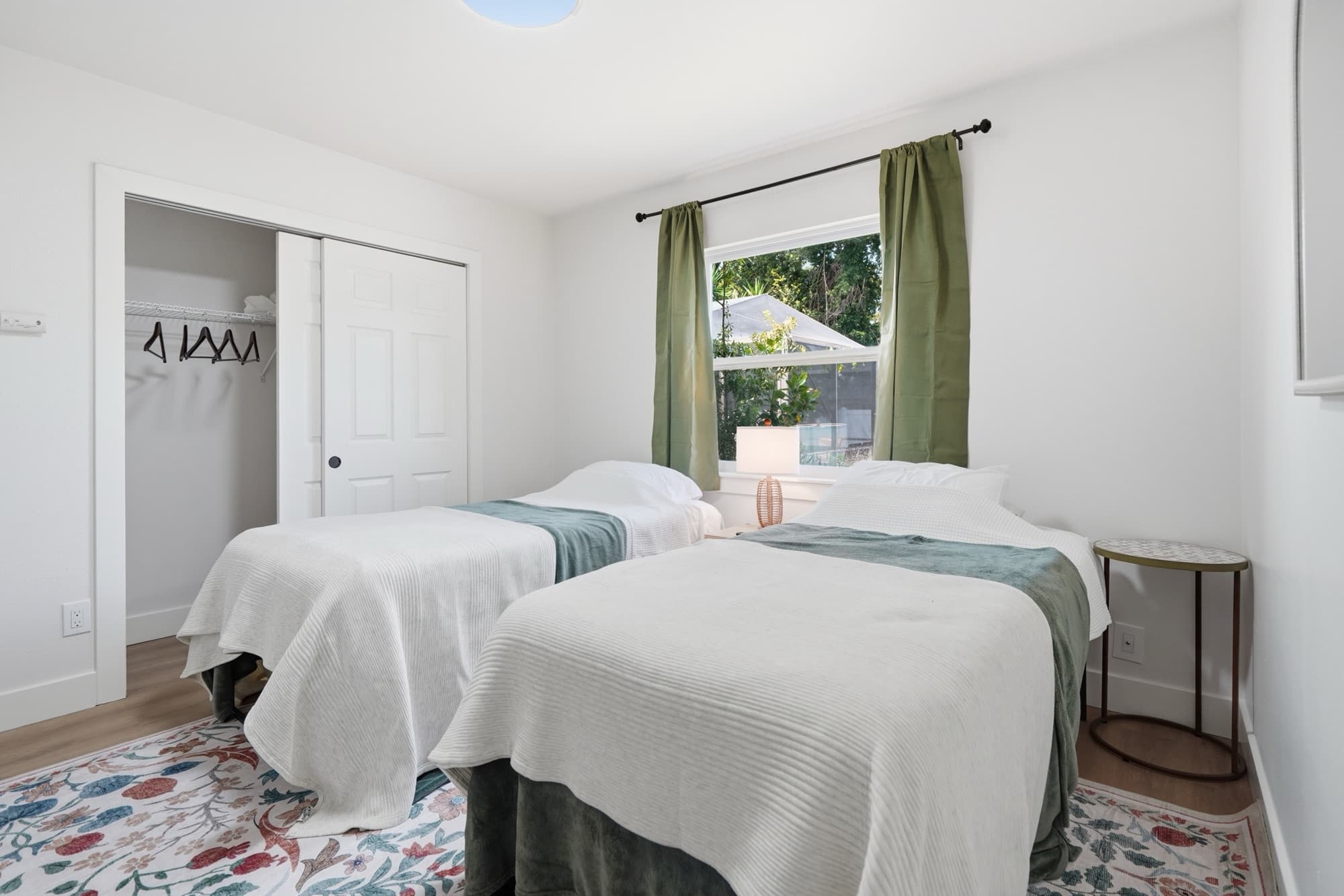 Bedroom 1 with two single beds