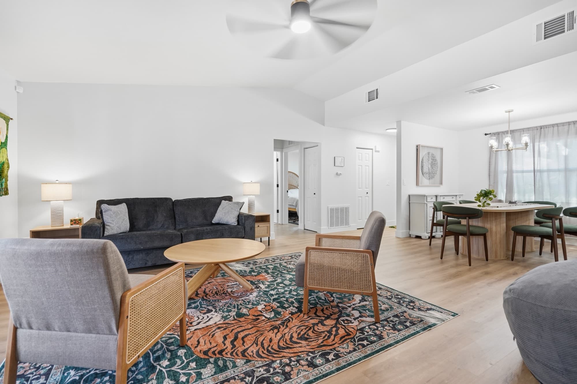 Living room with sofa bed